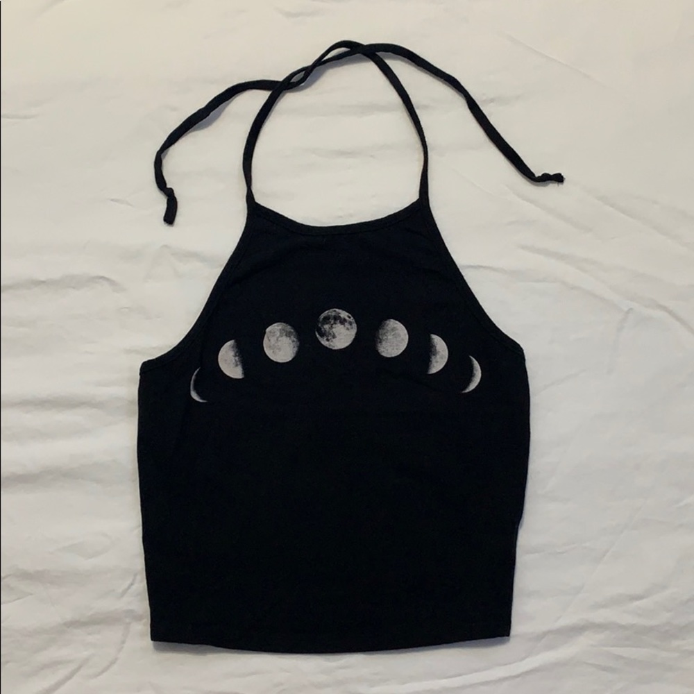 LA Hearts Halter Top: moon phases